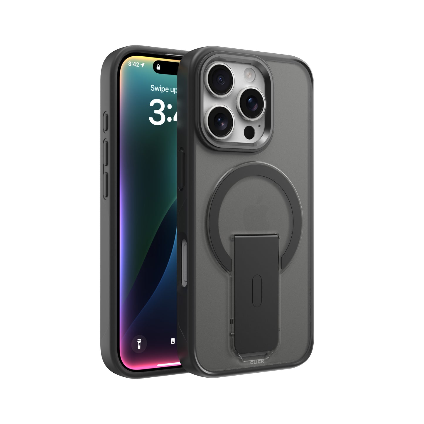 CLICK Latch Series iPhone 16 Pro Case - Black