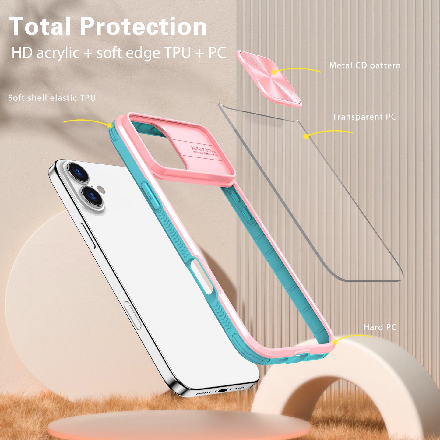 CLICK Flex Shield MagSafe Series iPhone 16 Plus Case