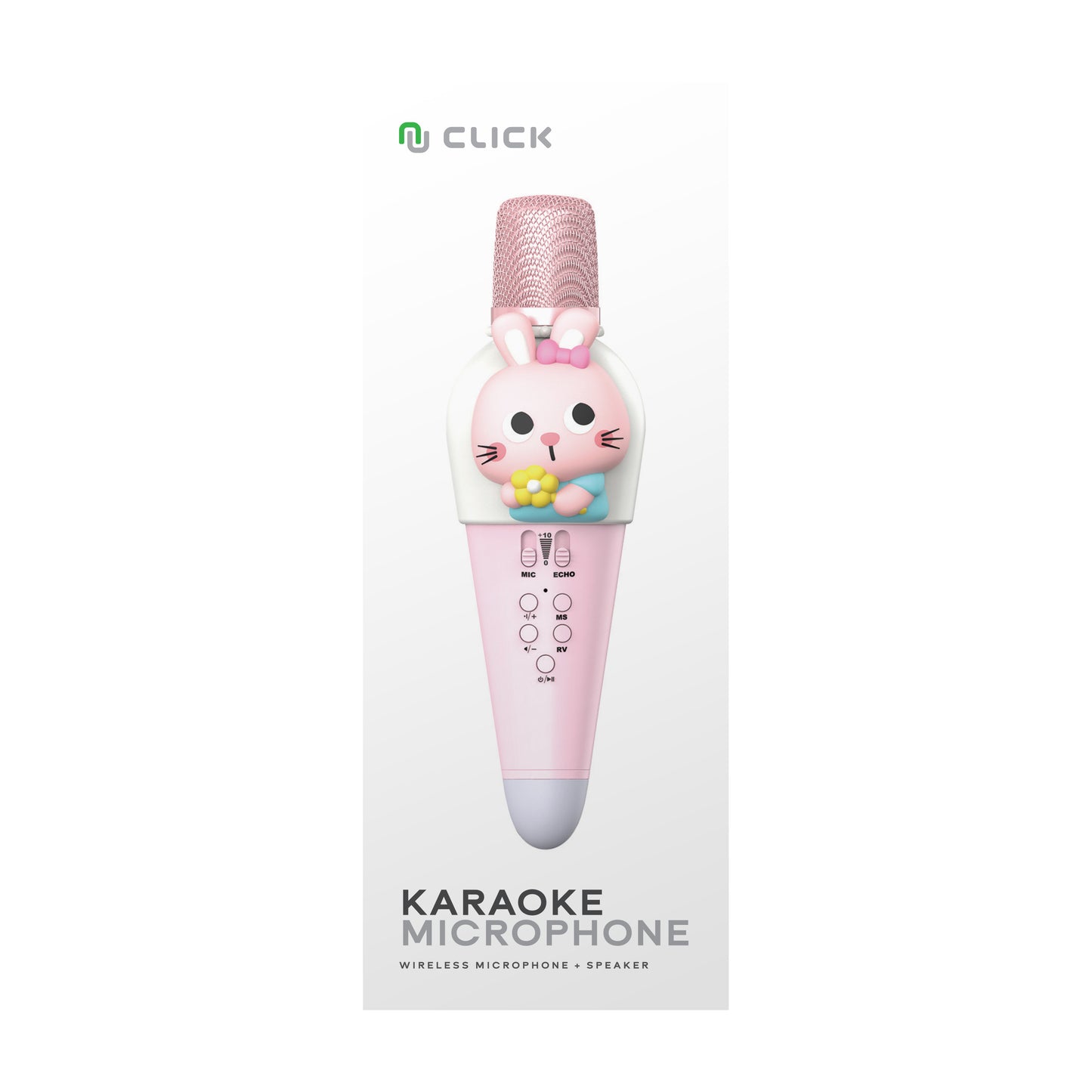 CLICK Mic Handheld Speaker with built-in Karaoke Function