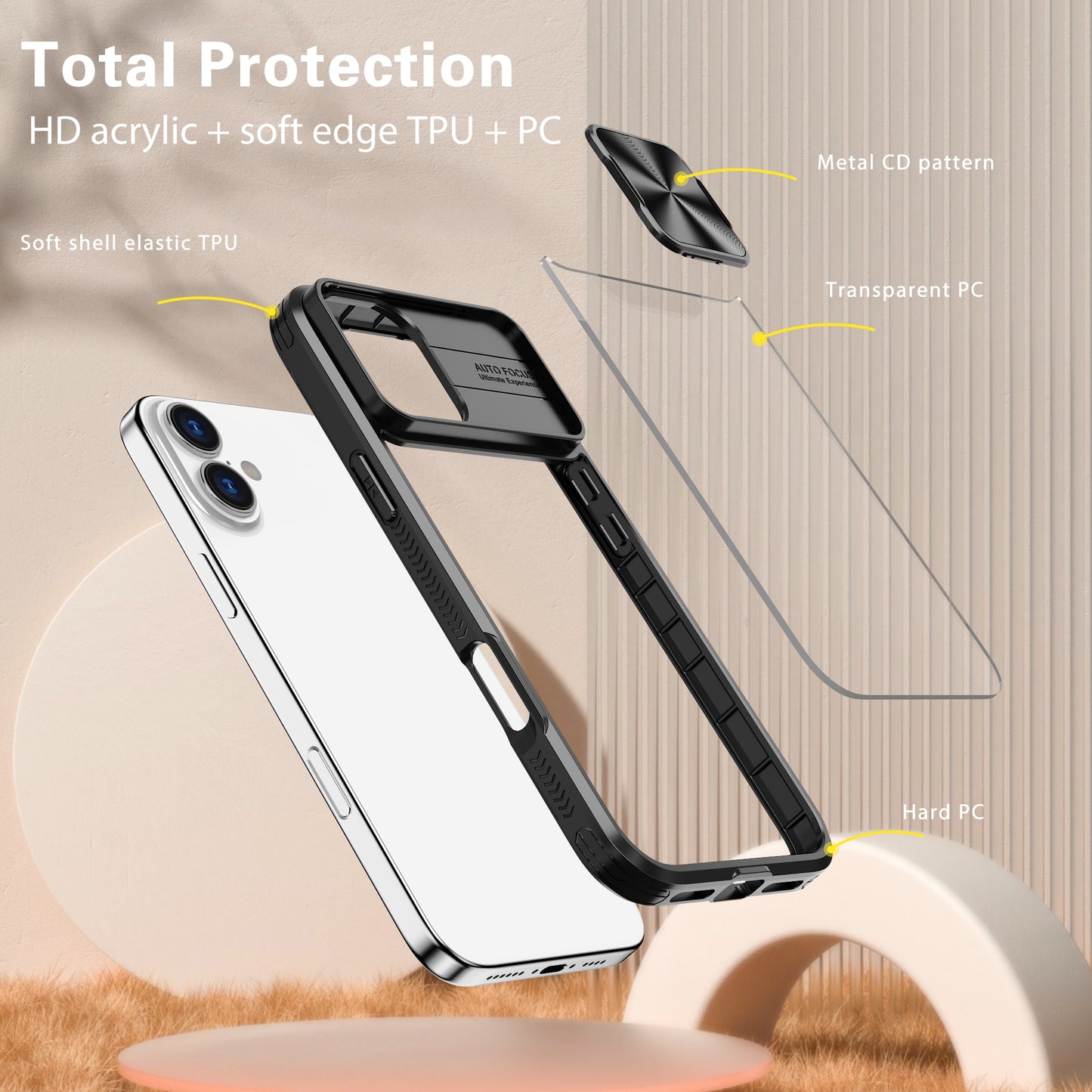 CLICK Flex Shield MagSafe Series iPhone 16 Plus Case