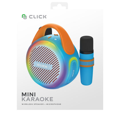 CLICK Mini Karaoke 20W Wireless Speaker with 2 Wireless Mics