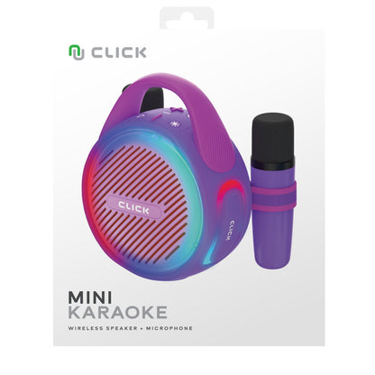 CLICK Mini Karaoke 20W Wireless Speaker with 2 Wireless Mics