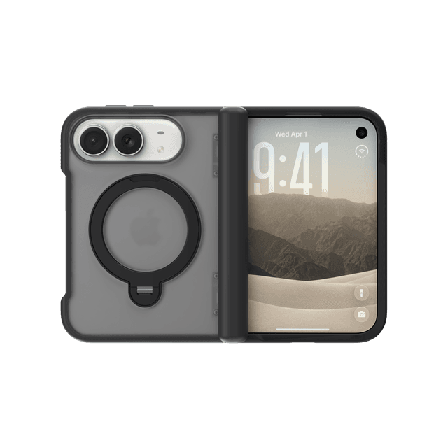 CLICK Latch Fold Series iPhone Duo Case in Black