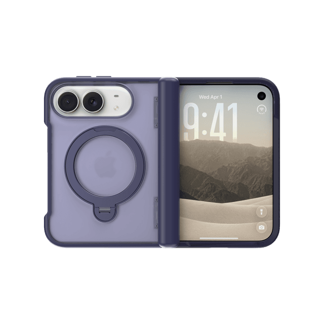 CLICK Latch Fold Series iPhone Duo Case in Purple