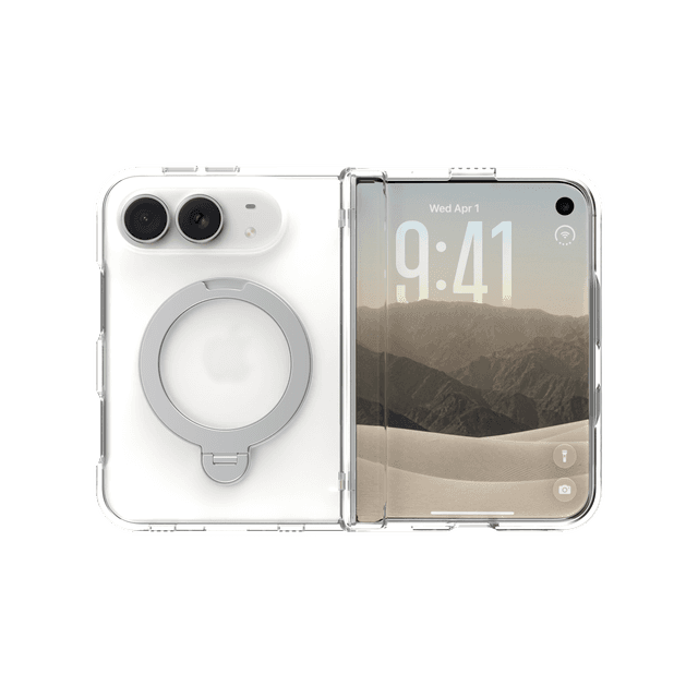 CLICK Fusion Fold Series iPhone Duo Case in Clear