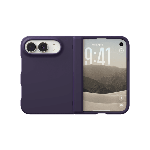 CLICK Flex Fold Series iPhone Duo Case in Plum