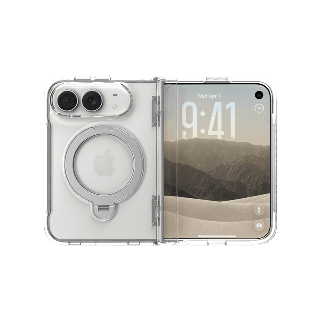CLICK Latch Fold Series iPhone Duo Case in Clear