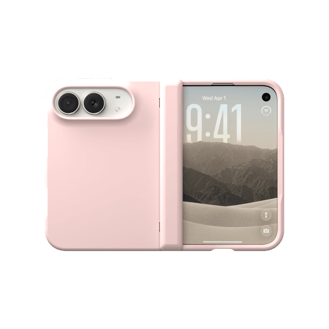 CLICK Flex Fold Series iPhone Duo Case in Blush Pink