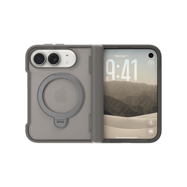 CLICK Latch Fold Series iPhone Duo Case in Smoke