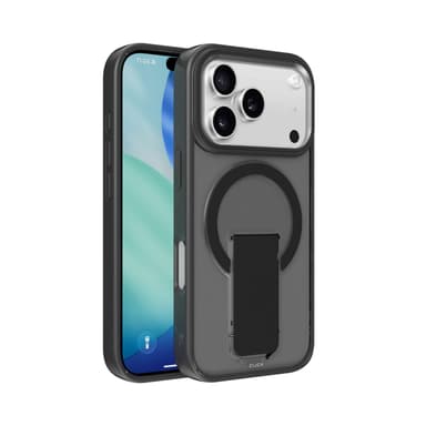 CLICK Latch case in Black, back view on a white ground